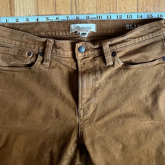 Madewell Rust/Brown Denim Jeans - Picture 2 of 7